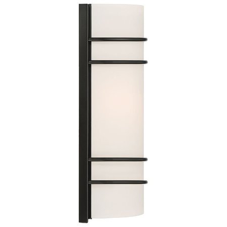 Access Lighting Cassi, 2 Light Wall Sconce, Matte Black Finish, Opal Glass 20416-MBL/OPL